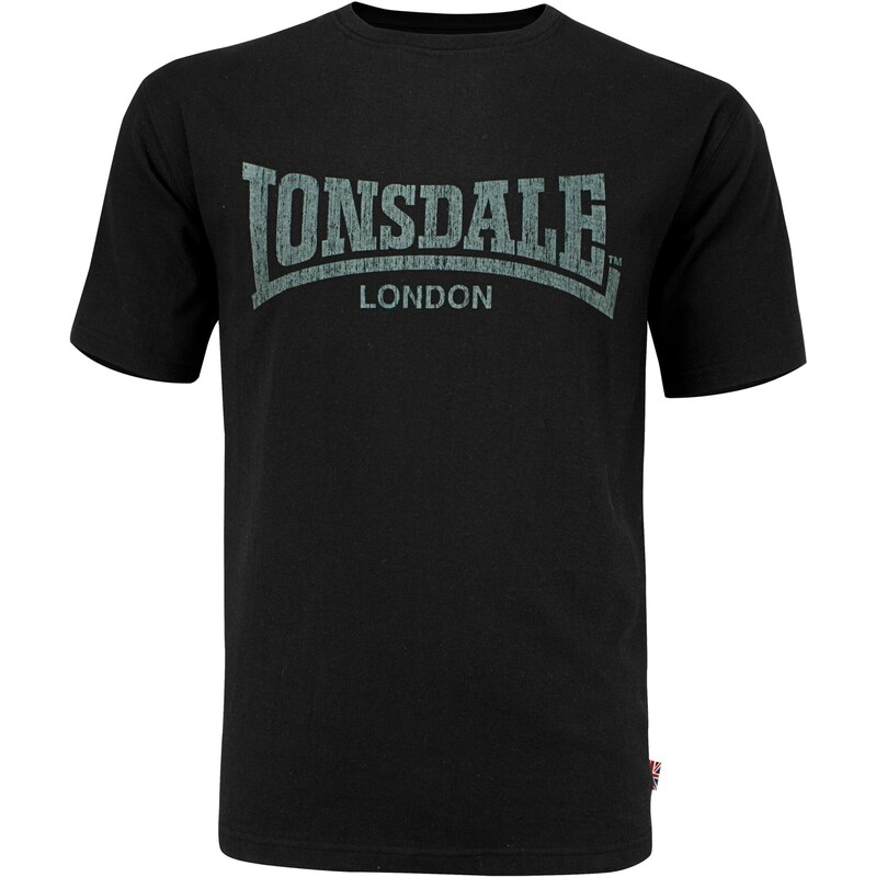 LONSDALE Tričko Kai sivá / čierna 61625409