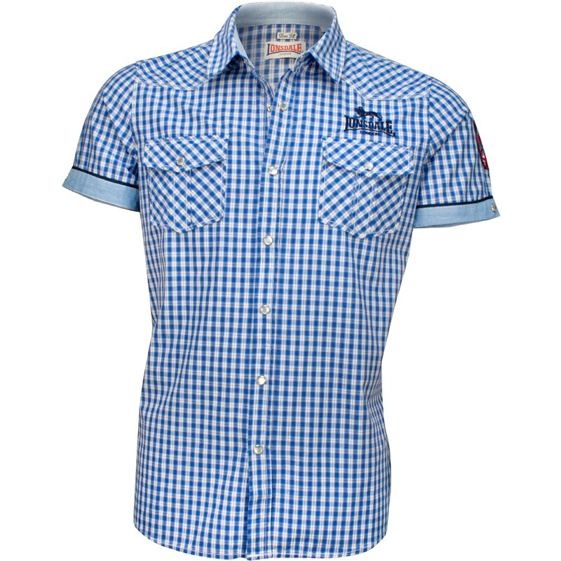 LONSDALE Košeľa modrá / biela 60867110