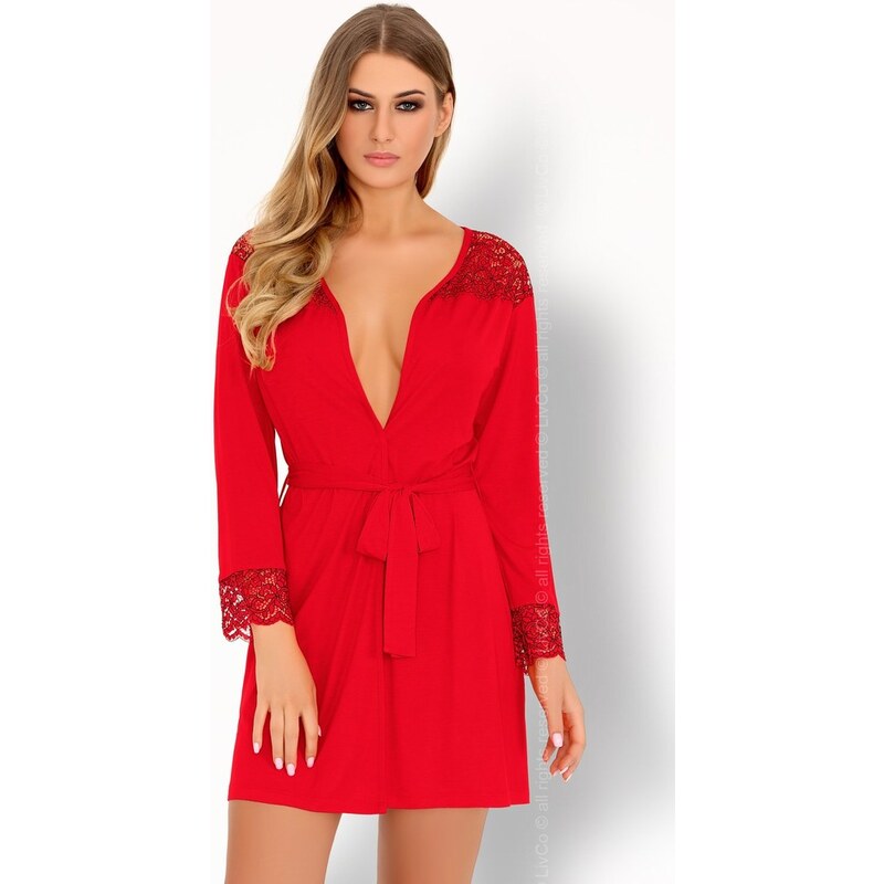 Livia Corsetti Elegantný župan Omolarina red - LivCo Corsetti 35644892