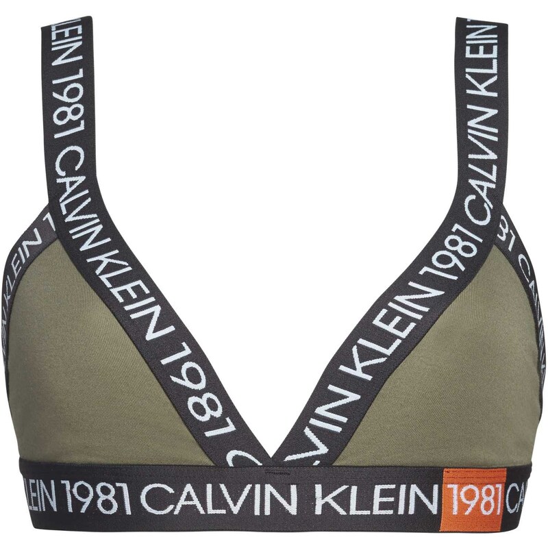 Podprsenka bez kostice QF5447E-7GV khaki - Calvin Klein 17079509