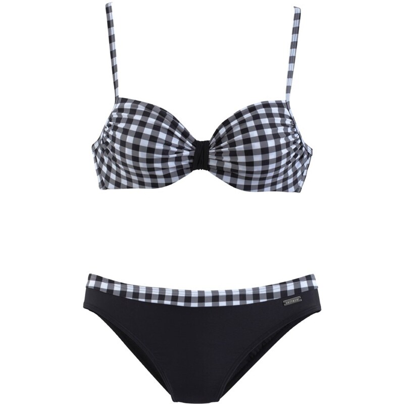 LASCANA Bikiny čierna / biela 24038150