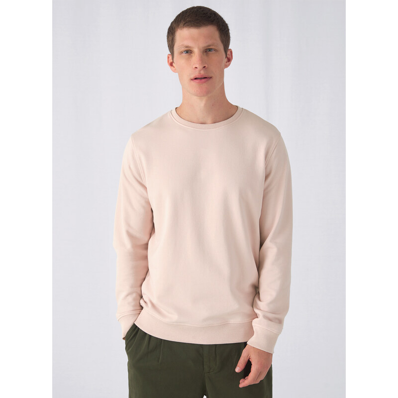 Pánska mikina B&C Collection Organic Crew
