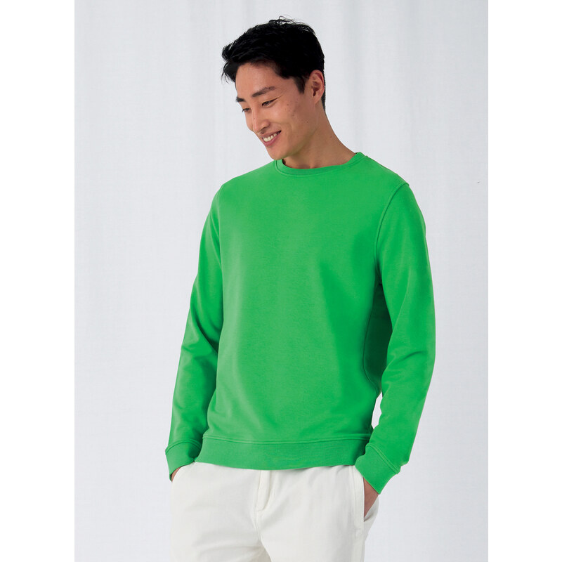 Pánska mikina B&C Collection Organic Crew