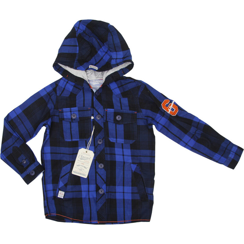 BASIC Ebound Modrá károvaná košeľa 16192497