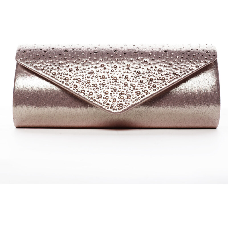 Michelle Moon Krásna dámska listová kabelka zdobené kamienkami Elisee 67781646