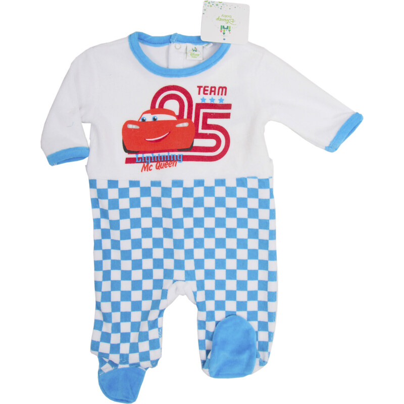 Cars - -bielo-modrý overal na spanie McQeen 16365724