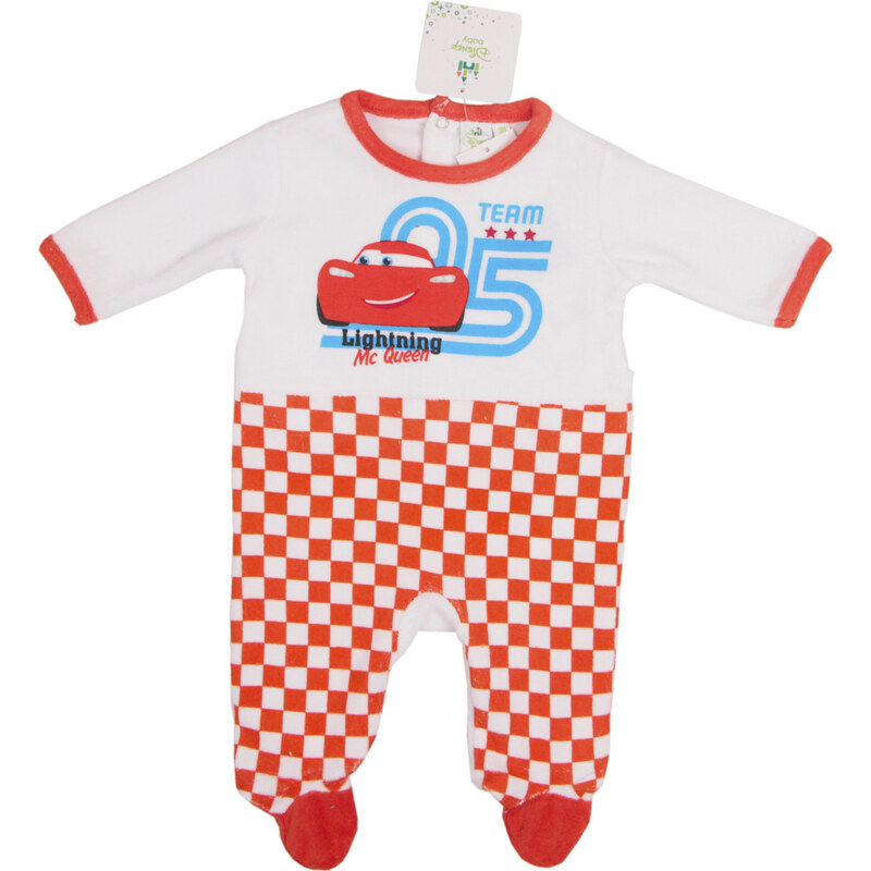 Cars - bielo-červený overal na spanie McQeena 16365826