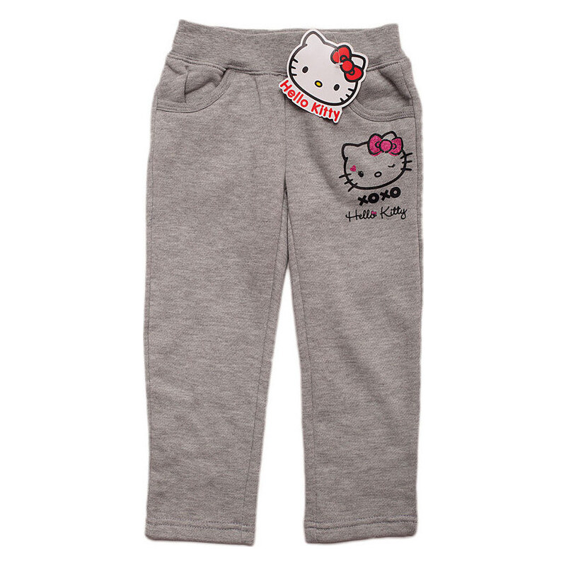 Hello Kitty šedé dievčenské tepláky 16376084