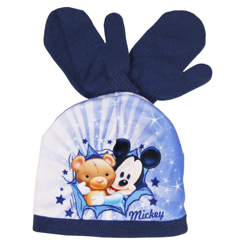 DISNEY Mickey Mouse tmavomodrý zimný set