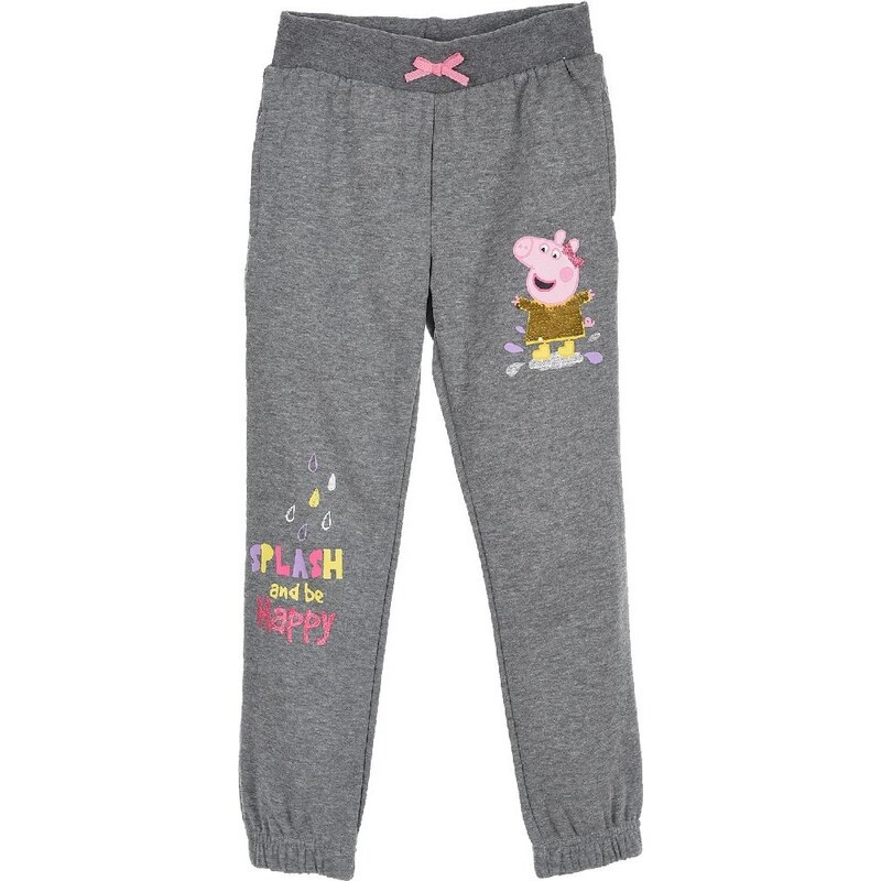 PEPPA PIG Prasiatko Peppa dievčenské sivé tepláky 16377653