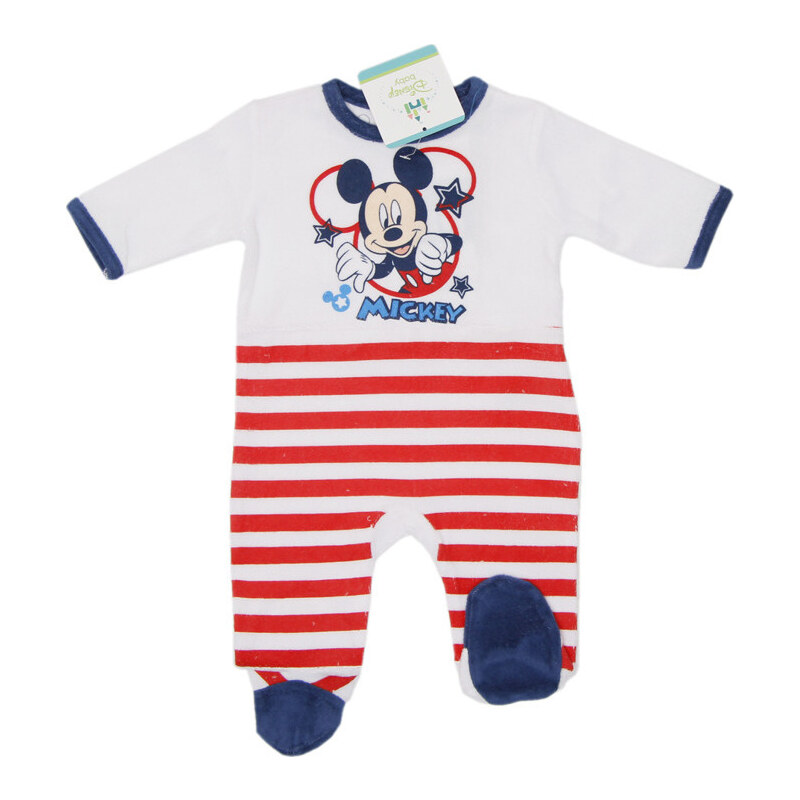 Mickey Mouse chlapčenský overal s modrými pruhmi 16416727