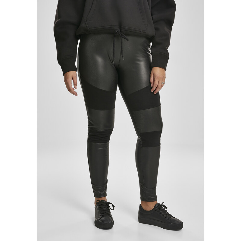 Urban Classics Womens faux leather leggings black 50679641