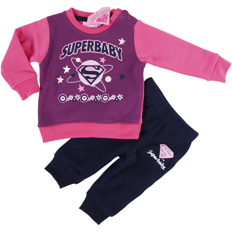 BASIC Super Baby ružová tepláková súprava 16470331