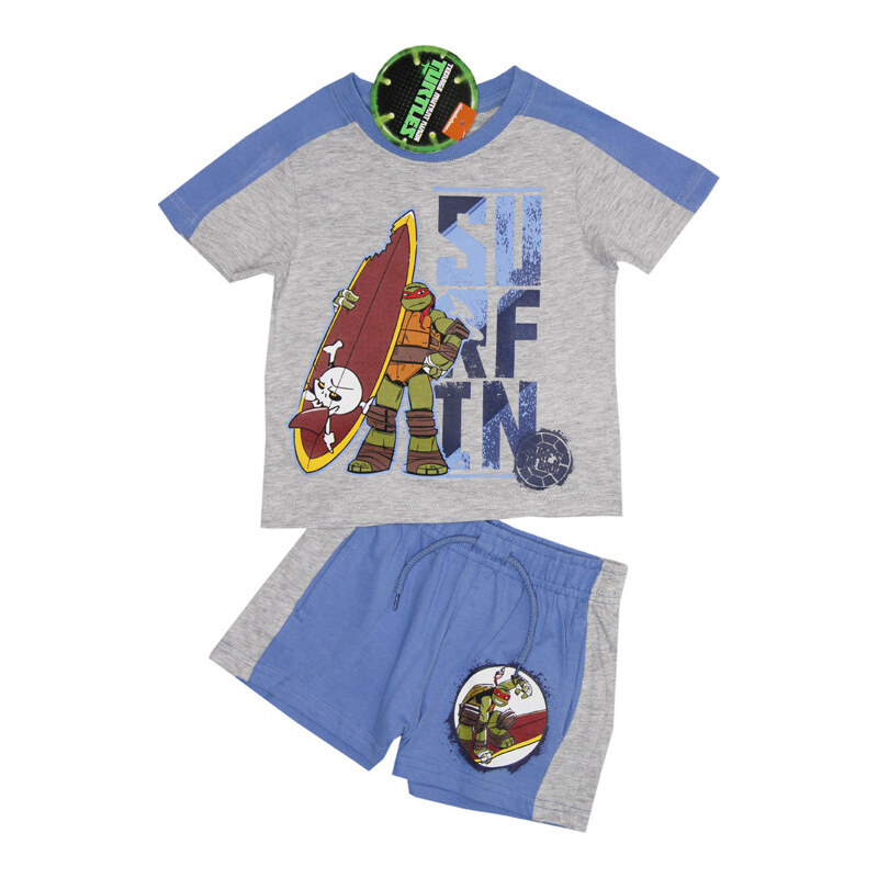 BASIC Korytnačky Ninja sivý chlapčenský set 16480316