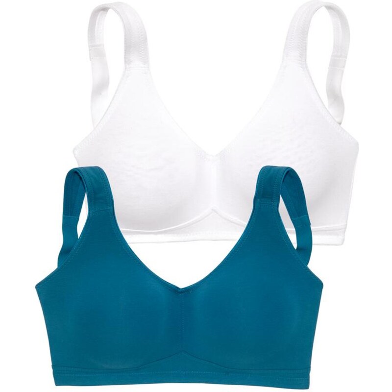 PETITE FLEUR Podprsenka petrolejová / biela 54223205