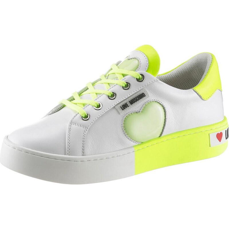 Love Moschino Nízke tenisky neónovo žltá / biela 67802393