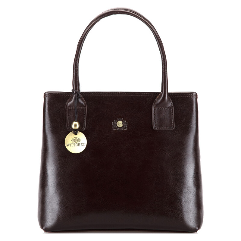 Wittchen Vintage kožená aktovka s pripínateľným popruhom, tmavohnedá 64470063
