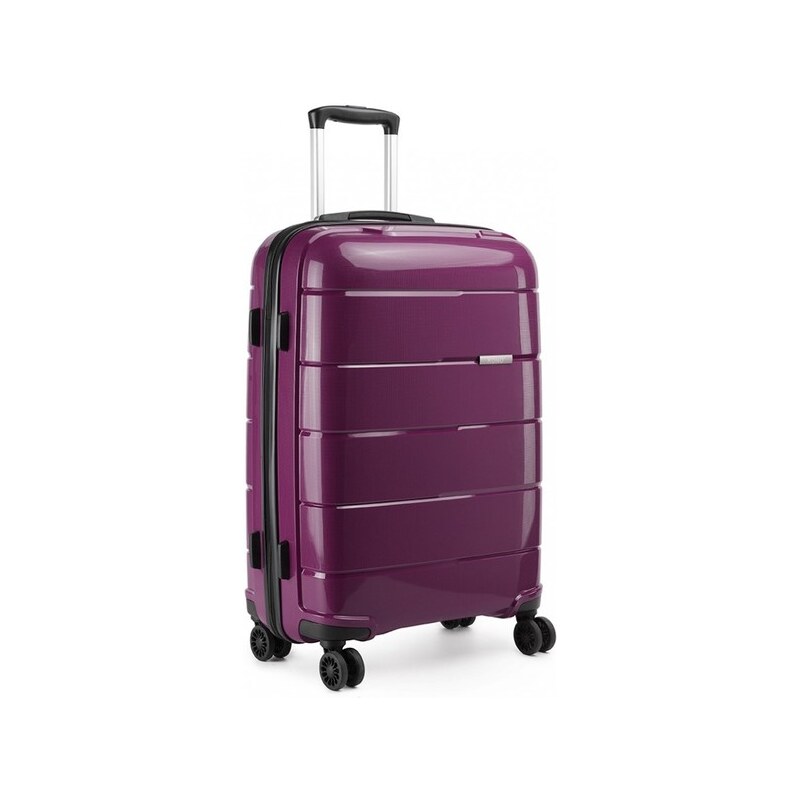 Kufor - cestovný KONO unisex PP lesklý stredný, fialový 16555592