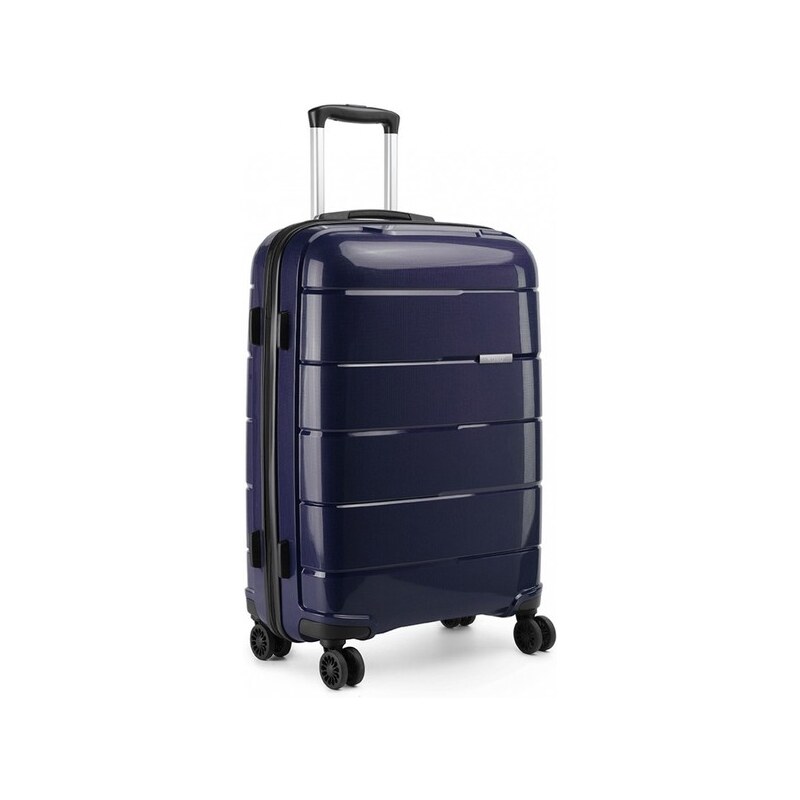 Kufor - cestovný KONO unisex PP lesklý stredný, tmavomodrý 16555591