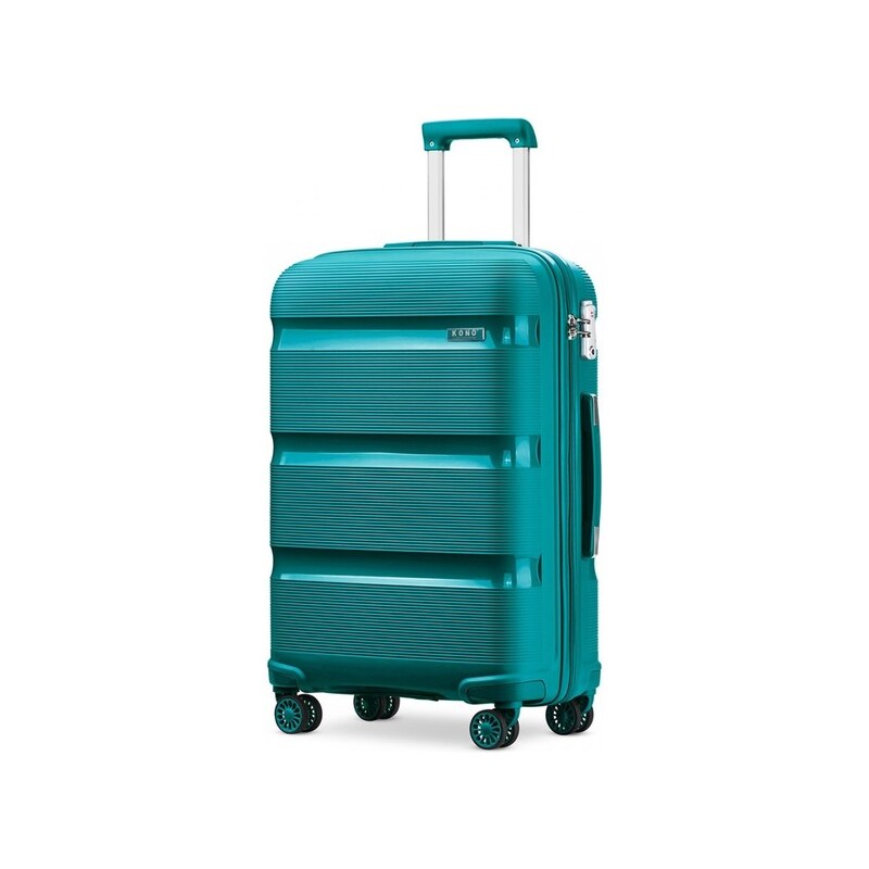 Set kufrov - KONO pastelový praktický na cesty, tyrkysový