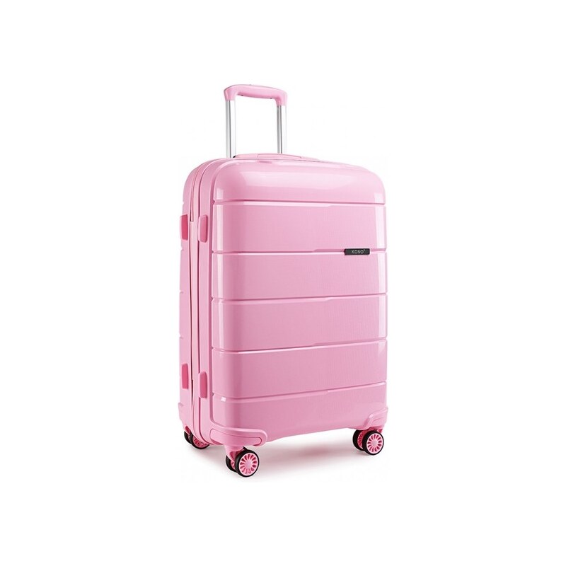 Kufor - cestovný KONO unisex PP lesklý malý, ružový 16555686