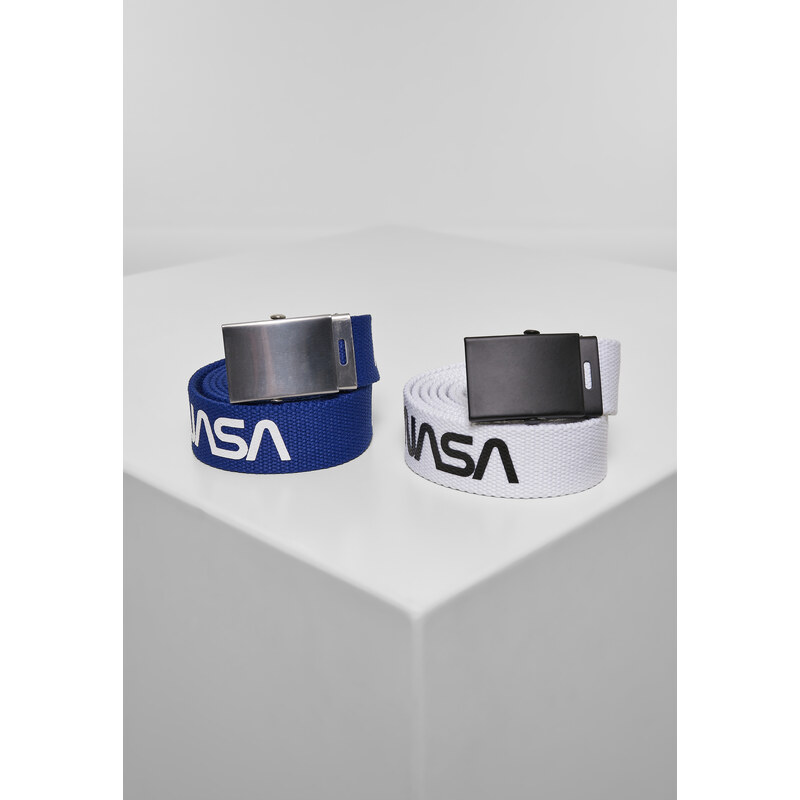Mister Tee NASA Belt 2-Pack extra long blue/wht 50563927