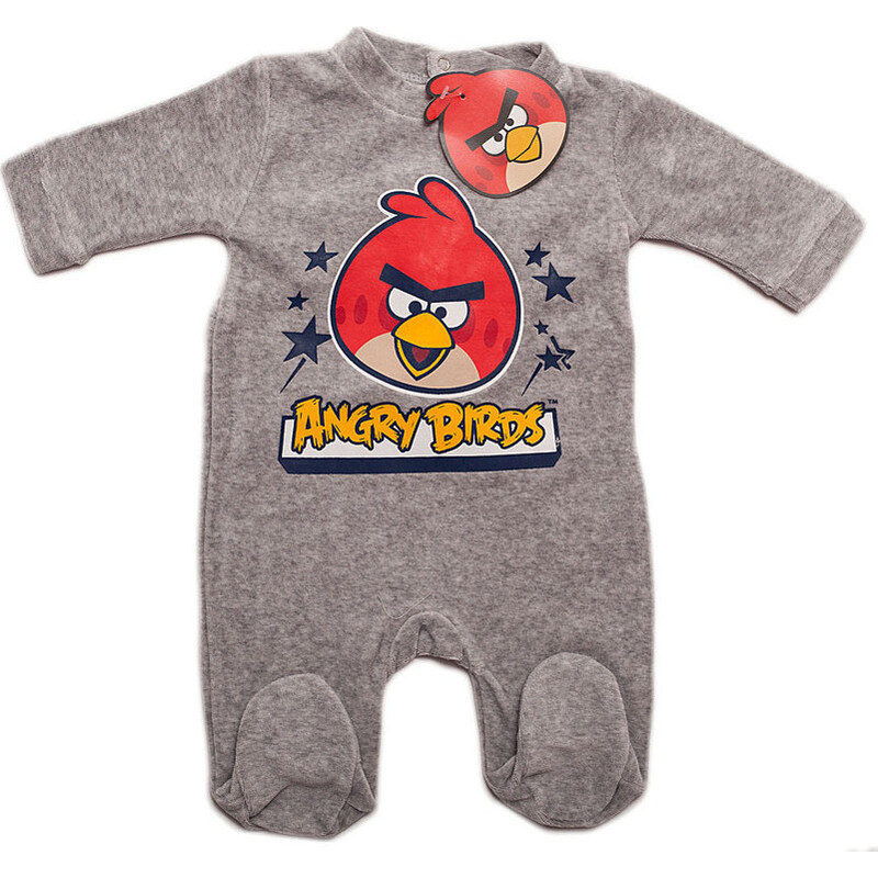 Angry Birds chlapčenské sivé dupačky 16597634