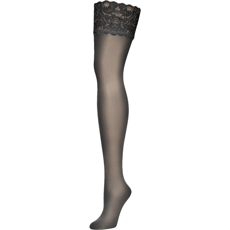 Wolford Jemné pančuchy Satin Touch 20 Stay-Up čierna 67368539