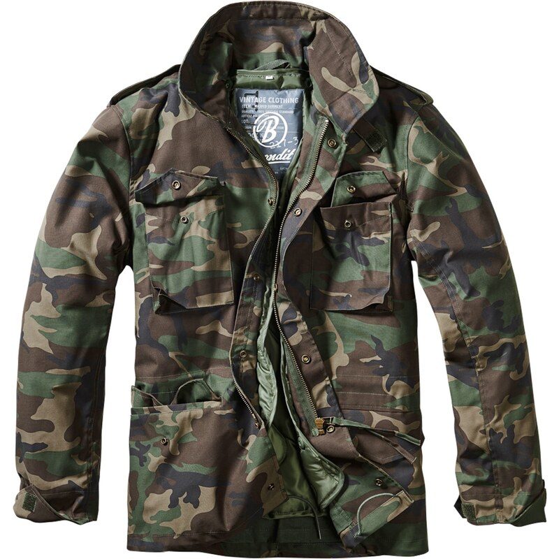 Brandit Prechodná bunda Field námornícka modrá / hnedá / zelená / 54223054