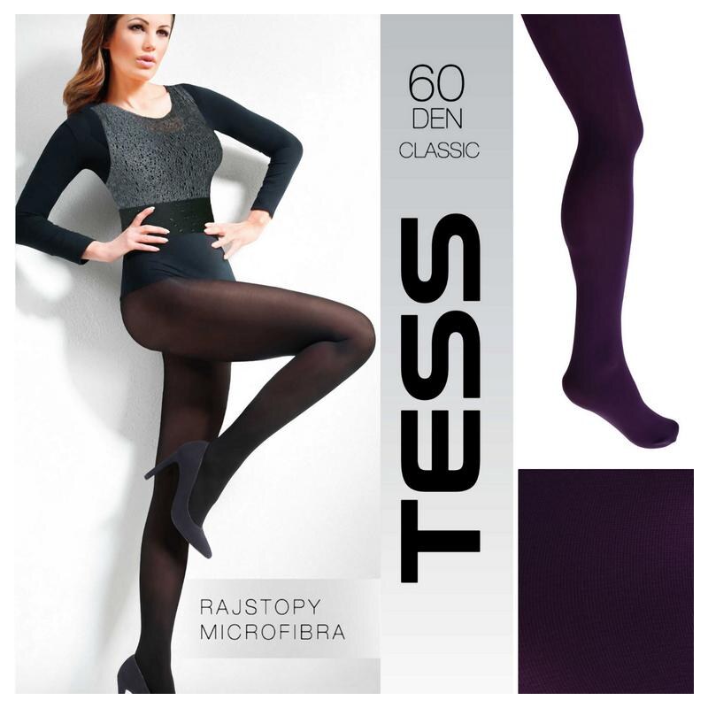 TESS Dámske fialové pančuchy CLASSIC MICRO 60 DEN 16655813