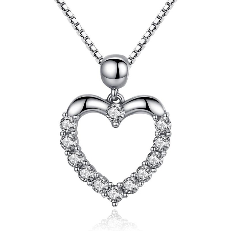 Olivie Strieborný náhrdelník SRDIEČKO 5838 31618957