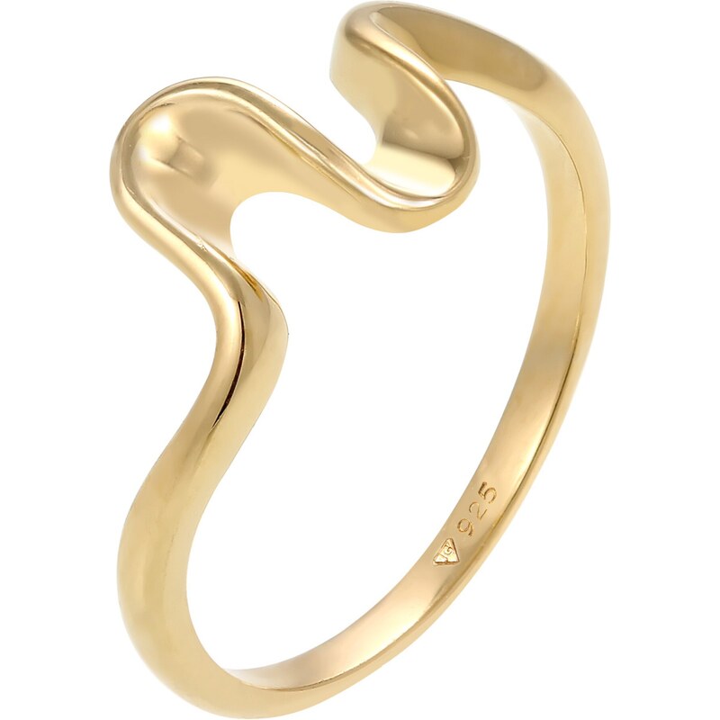 ELLI Prsteň Wellen zlatá 24537453