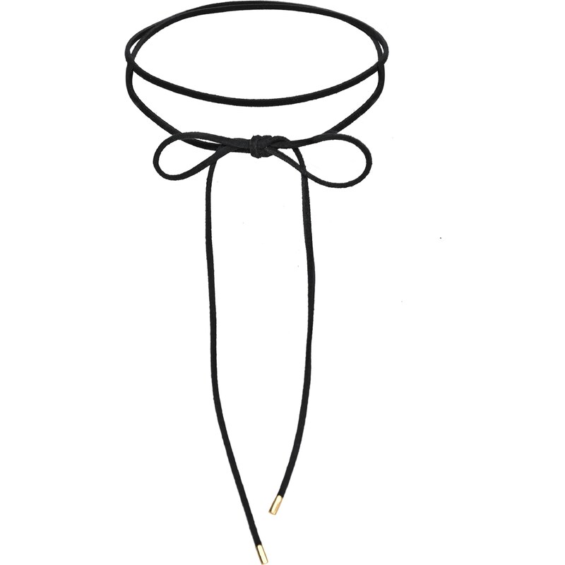 ELLI Retiazka Schleife zlatá / čierna 54440904