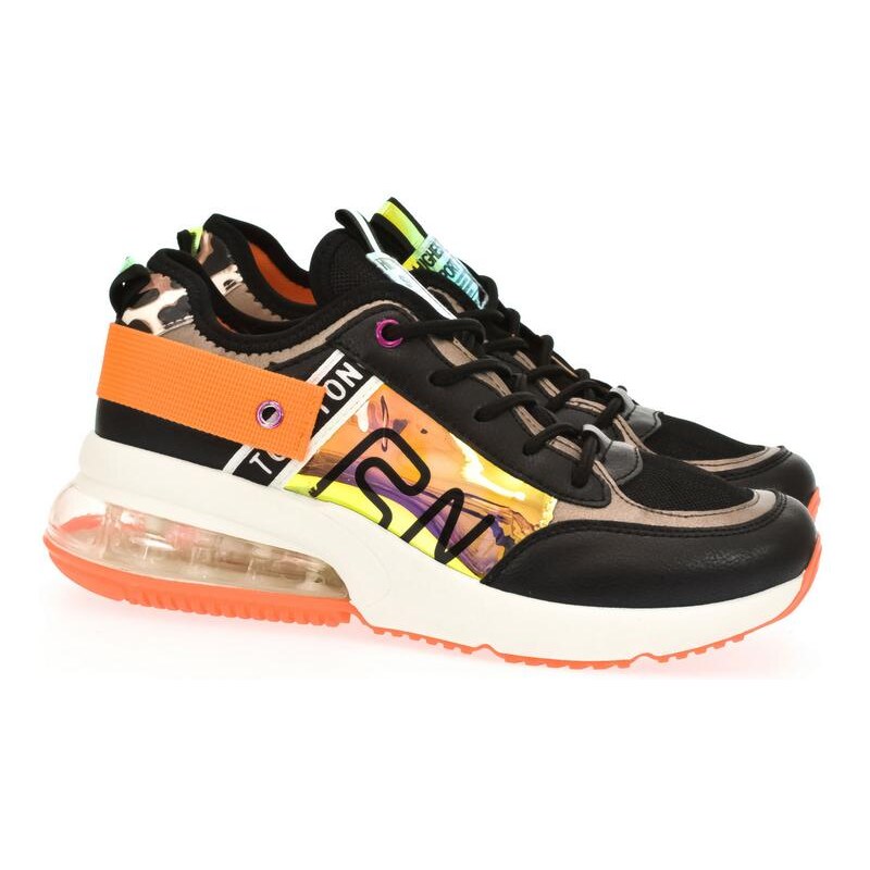 YES SMILE Dámske čierne tenisky ASTA 16773034