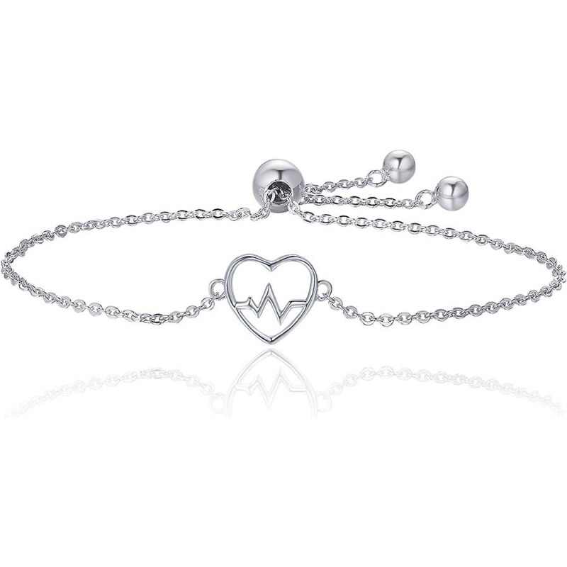 Olivie Strieborný náramok TLKOT SRDCA 5441 28733605