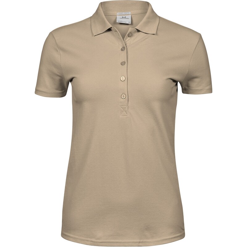 Tee Jays dámske elastické polo krátky rukáv zapínanie 5 gombíkov 62675468