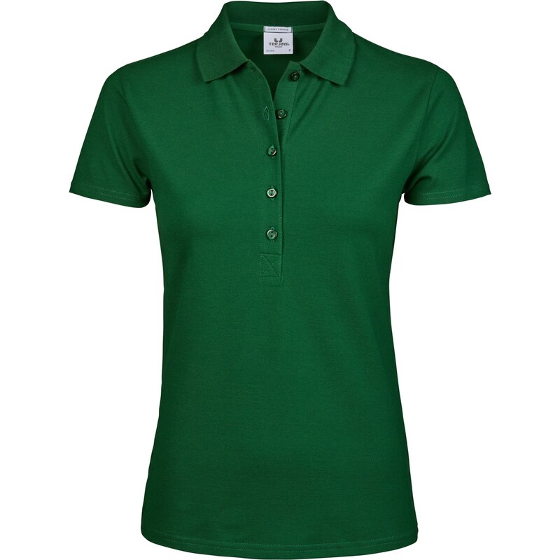 Tee Jays dámske elastické polo krátky rukáv zapínanie 5 gombíkov 62675470