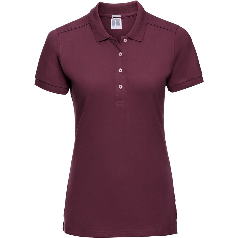Russell dámske elastické polo bavlna & Lycra dlhší strih Slim fit 62675500