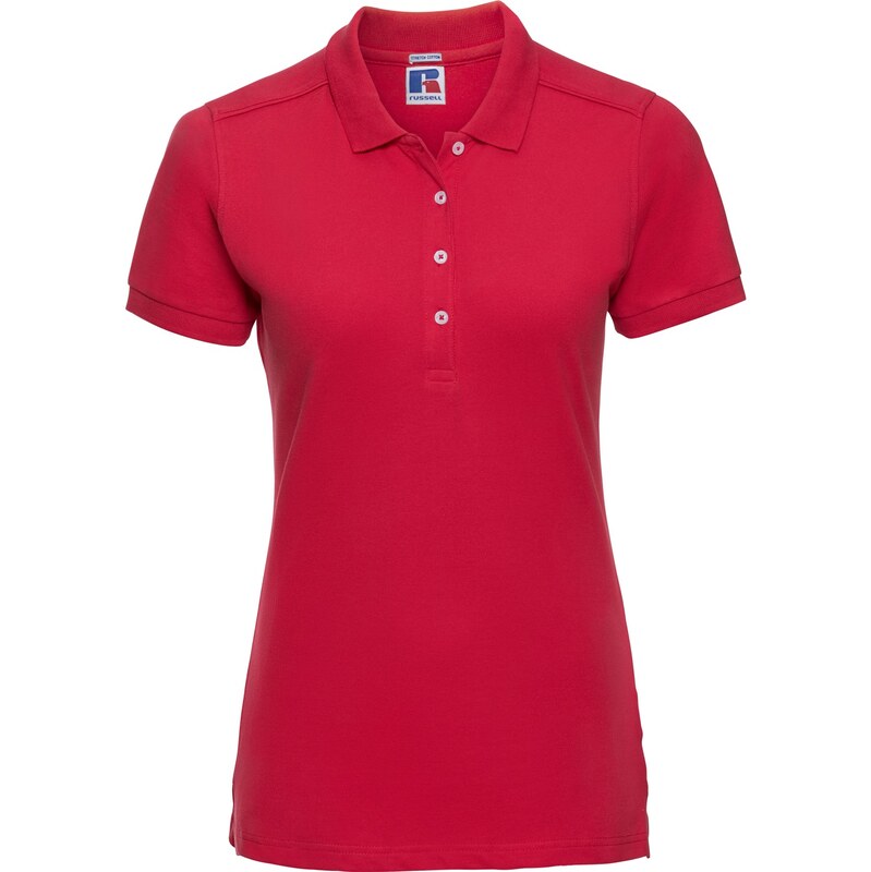 Russell dámske elastické polo bavlna & Lycra dlhší strih Slim fit 62675501