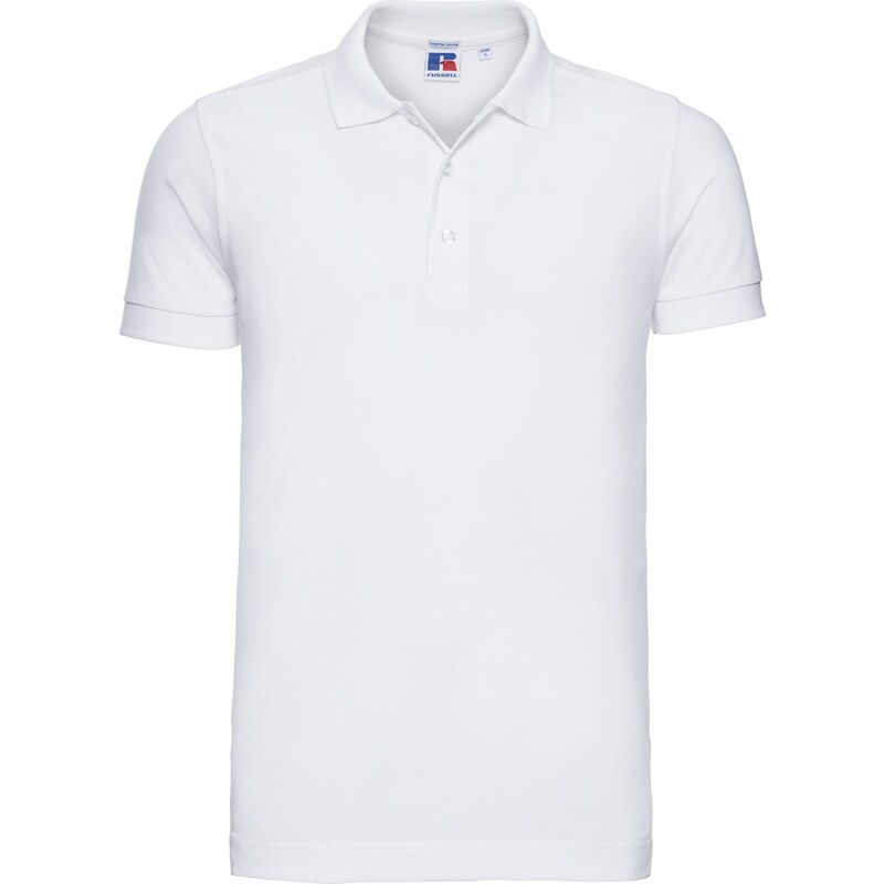 Russell pánske elastické polo bavlna & Lycra dlhší strih Slim fit 62675495