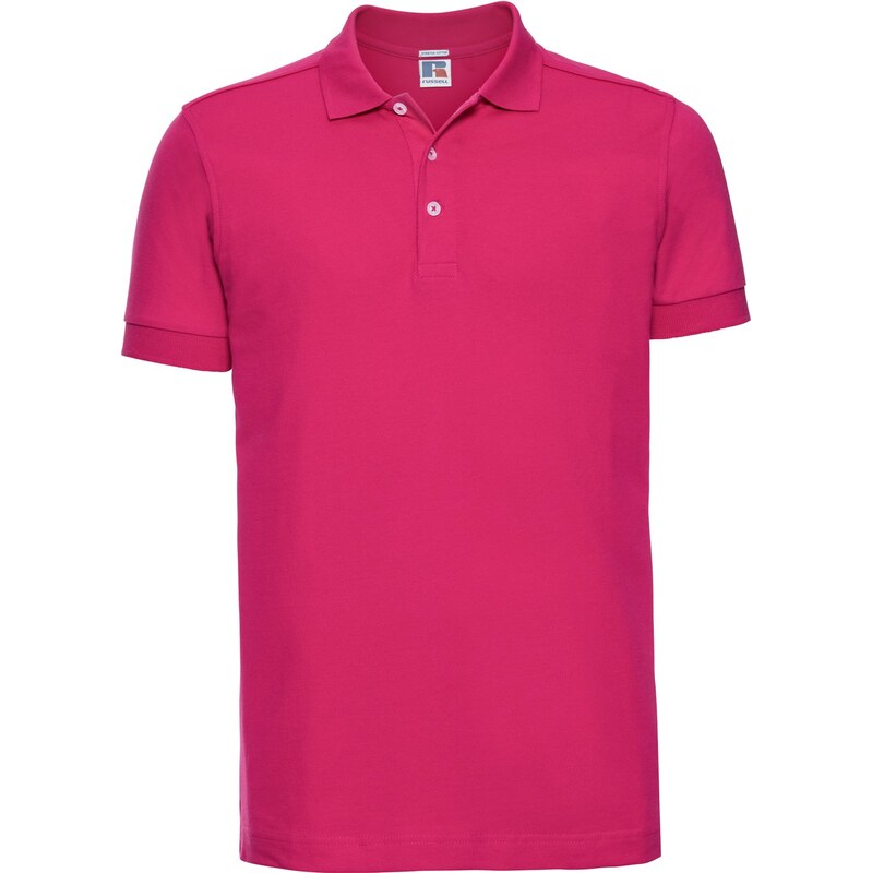Russell pánske elastické polo bavlna & Lycra dlhší strih Slim fit 62675492