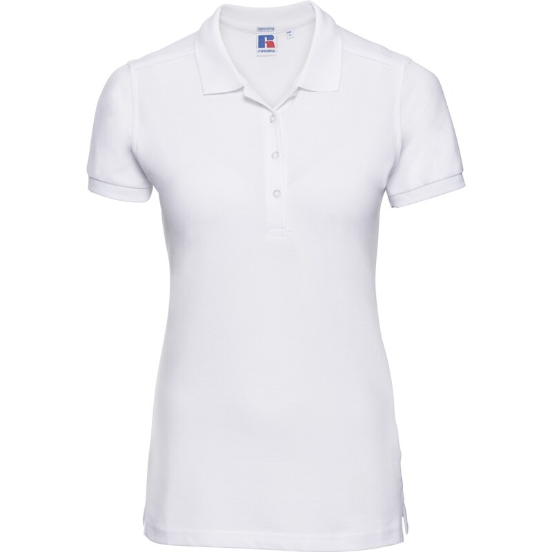 Russell dámske elastické polo bavlna & Lycra dlhší strih Slim fit 62675505