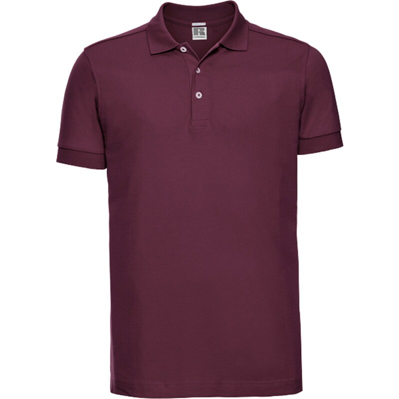 Russell pánske elastické polo bavlna & Lycra dlhší strih Slim fit 62675490