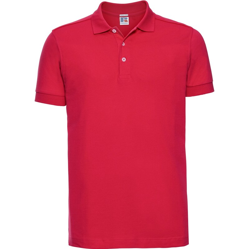 Russell pánske elastické polo bavlna & Lycra dlhší strih Slim fit 62675491