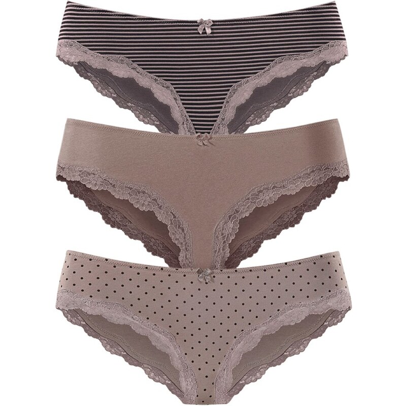 LASCANA Nohavičky mokka / svetlohnedá 58420949