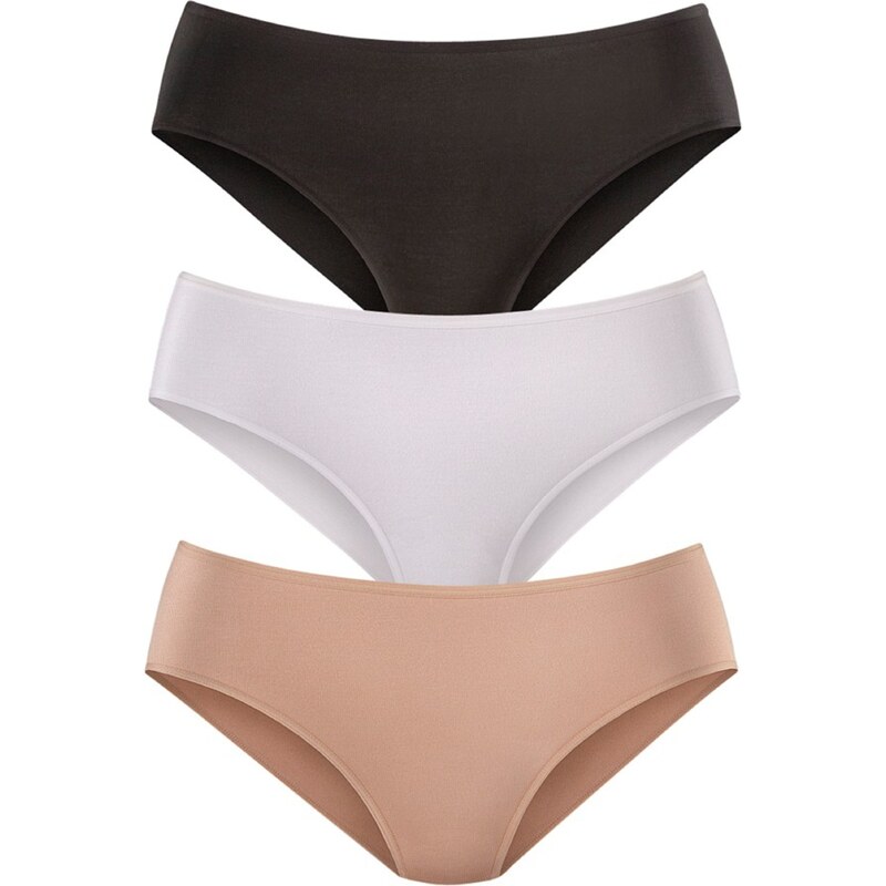 LASCANA Nohavičky béžová / čierna / biela 20518346