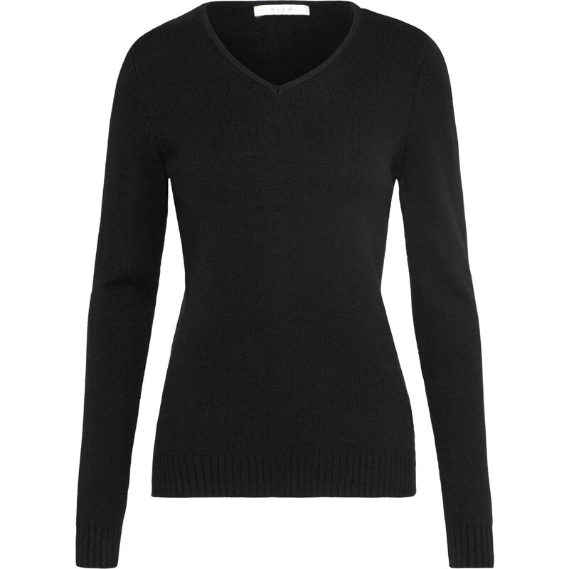 VILA Sveter VIRil čierna 11541241