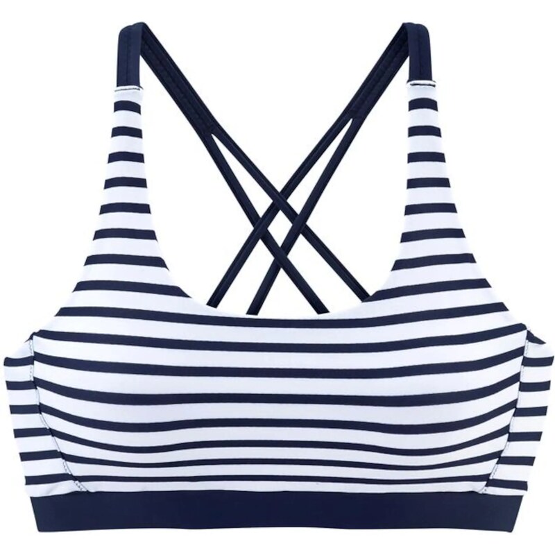 VENICE BEACH Bikinový top Summer námornícka modrá / biela 24509511