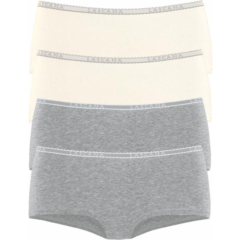 LASCANA Nohavičky krémová / sivá melírovaná 54220979