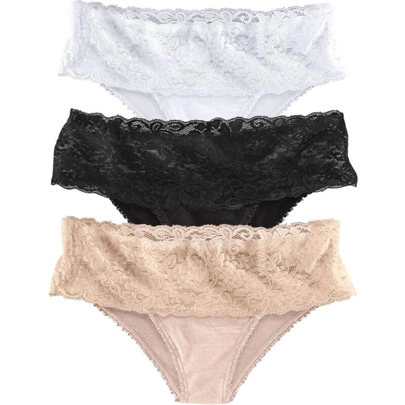 VIVANCE Tangá šampanské / čierna / biela 20518368